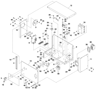 Part Location Diagram of 0E9704 Generac Assembly Pcb Hsb Controller 2.5l