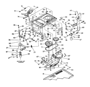 Base And Pulleys Diagram and Parts List for 9843-0  Generac Generator