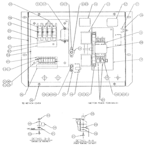 Transfer Switch Diagram and Parts List for 0007570 (3035032)(2014) Generac Generator