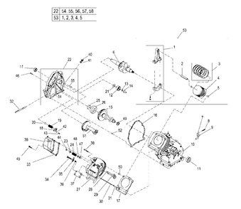 Ev Xg 50hz 410 Longblock (0j9158) Diagram and Parts List for XG6400 (7216515 - 7368903)(2012) Generac Generator