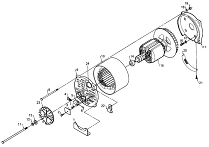 Alternator Diagram and Parts List for 8338-0  Generac Welder