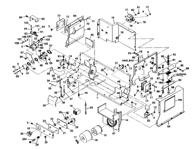 Engine Shrouding Diagram and Parts List for 6245-2  Generac Generator
