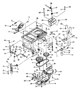 Base And Pulleys Diagram and Parts List for 9067-7  Generac Generator