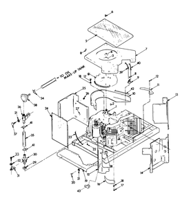 Engine Enclosure Diagram and Parts List for 9067-4  Generac Generator
