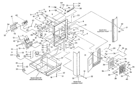 Receptacle Panel Diagram and Parts List for 9413-0  Generac Generator