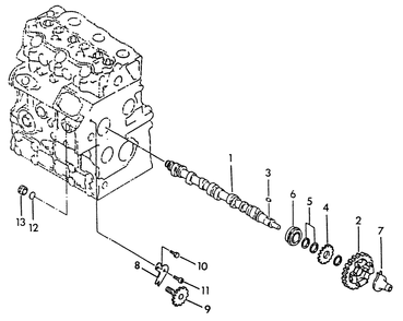 Camshaft Diagram and Parts List for 9055-1  Generac Generator