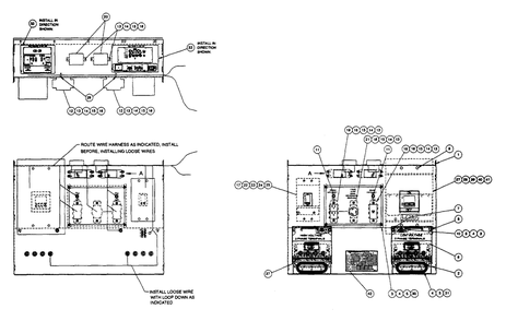 Receptacle Panel Diagram and Parts List for 4366-1  Generac Generator
