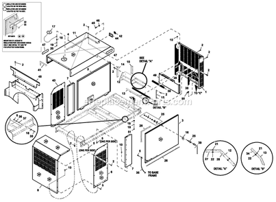 Ev Encl C2 Pvt Lbl Diagram and Parts List for HT04554JNAX (8723681)(2014) Generac Generator