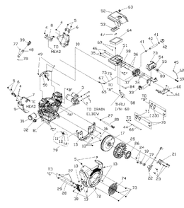 Engine Gth530 Xp Portable (0h9211) Diagram and Parts List for XP1000 (7172343 - 9228993)(2014) Generac Generator