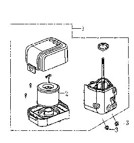 Air Cleaner Diagram and Parts List for 006602-0  Generac Pressure Washer