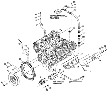Ev Engcomprt Rh 4.6l G3 Rwd Diagram and Parts List for QT08046GNAN (5181125 - 5364473)(2009) Generac Generator