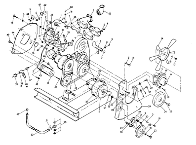 Engine Common Parts Diagram and Parts List for 9112-2  Generac Generator
