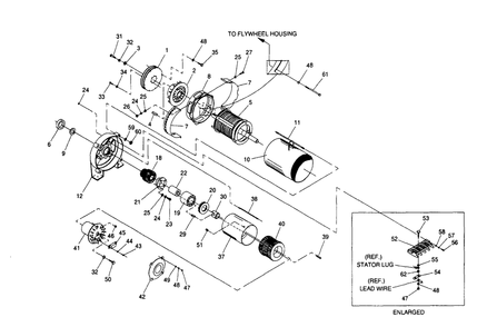 Generator Assembly Diagram and Parts List for 4363-1  Generac Generator