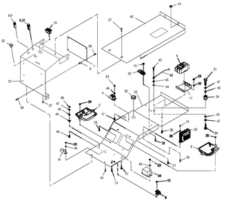 Control Panel Diagram and Parts List for 0046752 (3772239 - 3992206)(2014) Generac Generator