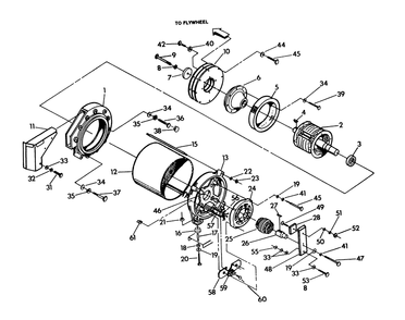 Generator Diagram and Parts List for 9575-0  Generac Generator