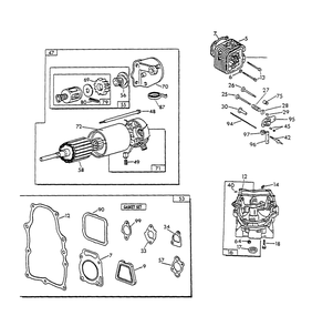 V-Twin Engine Parts (Part 1) Diagram and Parts List for 0861-0  Generac Generator