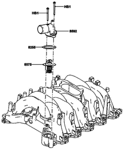 Gas Engine Thermostat Diagram and Parts List for ET07068ANAN (5713896 - 5713897)(2009) Generac Generator