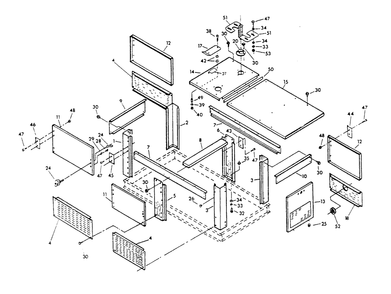 Compartment Diagram and Parts List for 9301-2  Generac Generator