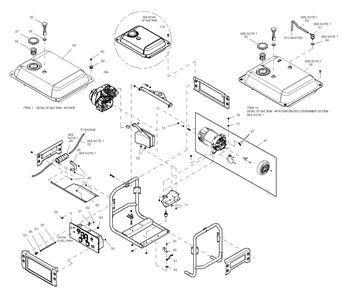 Part Location Diagram of 0H8658 Generac Assembly,Lifting Beam Xp4