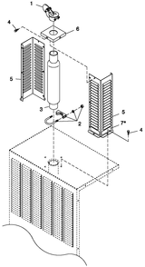 Kit Glass Pack Diagram and Parts List for CT08046ANSN (0707V22030)(2007) Generac Generator