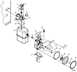 Regulator Assembly Diagram and Parts List for 0053300 (4718218 - 4869708)(2007) Generac Generator