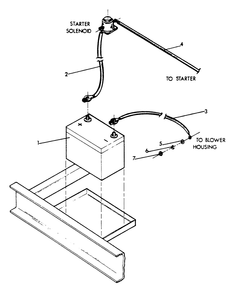Battery Diagram and Parts List for 9105-1  Generac Generator