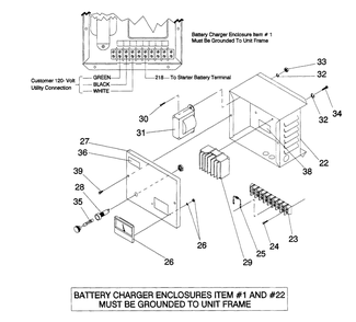 Battery Charger Diagram and Parts List for 4589-0  Generac Generator