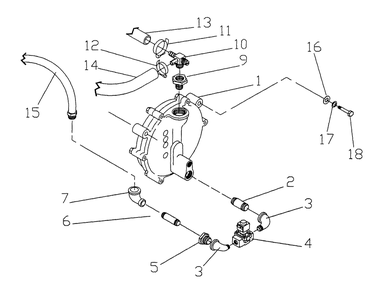 Gas Valve Assembly Diagram and Parts List for 0789-0  Generac Generator
