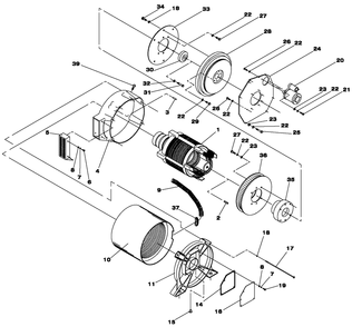 Part Location Diagram of 134-70939 Generac Starter Motor