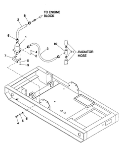 Block Heater Diagram and Parts List for 4061-0  Generac Generator