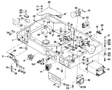 Blower Shroud Diagram and Parts List for 6120-1  Generac Generator