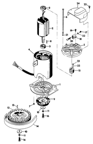 Alternator Diagram and Parts List for 6207-3  Generac Generator