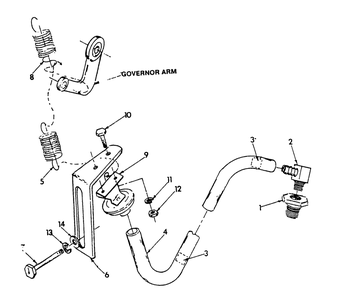 Vacuum Dash Pot Diagram and Parts List for 9303-8  Generac Generator