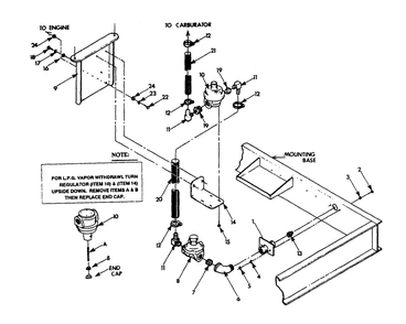 Natural Gas Regulator Or Lp Gas Vapor Withdrawal System Diagram and Parts List for 9303-5  Generac Generator