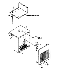 Lower Panel Diagram and Parts List for 9488-2  Generac Generator