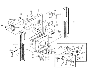 Control Panel (Back) Diagram and Parts List for 9399-3  Generac Generator