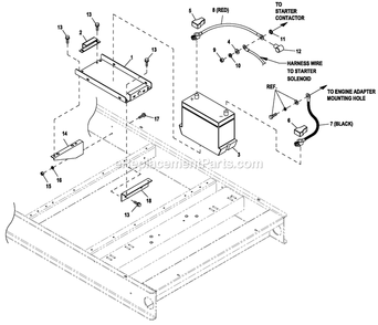 Ev Battery 27f Gear Box (2) Diagram and Parts List for HT13068JNAC (7642346)(2012) Generac Generator