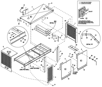 Ev Enclosure C3 Diagram and Parts List for QT05554AVNNA (4495265 - 4709649)(2007) Generac Generator