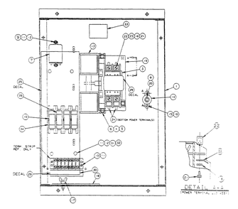 Transfer Switch (V-Type) Diagram and Parts List for 9227-1 TYPE 100A Generac Generator