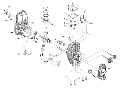 Parts Manual 127cc Gas Eng Diagram and Parts List for 005793R3 (7885463C - 9627003)(2015) Generac Generator