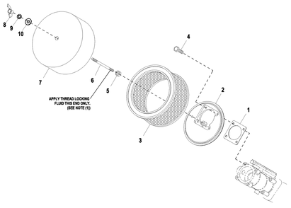 Air Cleaner C2 Diagram and Parts List for ET04524JNSX (6136189 - 6805138)(2011) Generac Generator