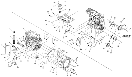 Part Location Diagram of A2711A Generac Adapter Thermostat