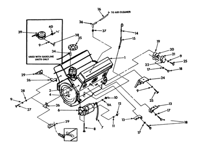 Liter Engine 5.7 (Part 1) Diagram and Parts List for 9303-7  Generac Generator