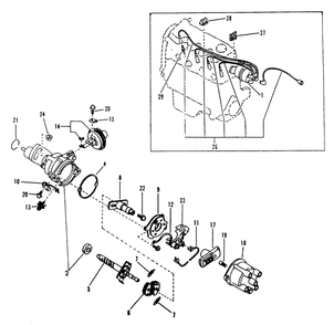 Distributor Diagram and Parts List for 9340-2  Generac Generator