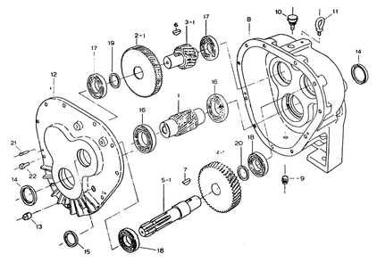 Gearbox Base Diagram and Parts List for 6872-6  Generac Generator