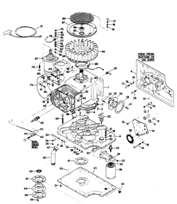Engine Parts Diagram and Parts List for 6209-0  Generac Generator