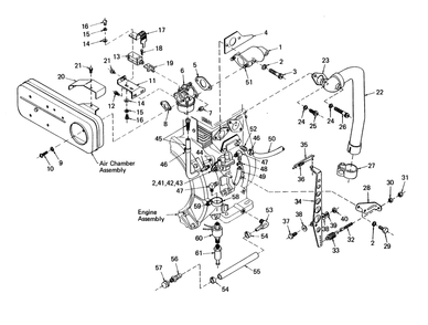 Part Location Diagram of 48099 Generac Support, Governor Spring Adjuster