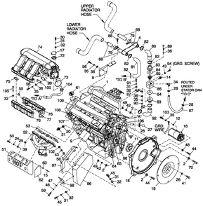 Part Location Diagram of 075885 Generac Thermostat 195 Deg