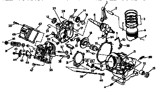 Gn-190 Engine Diagram and Parts List for 3500XL  Generac Generator