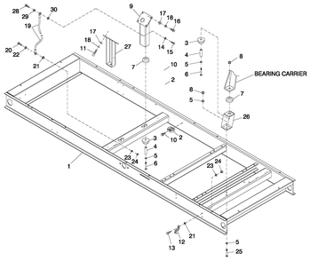 Mounting Base Diagram and Parts List for CT13068AVAN (1908V27747)(2008) Generac Generator